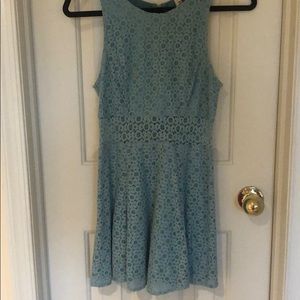 Blue lace dress